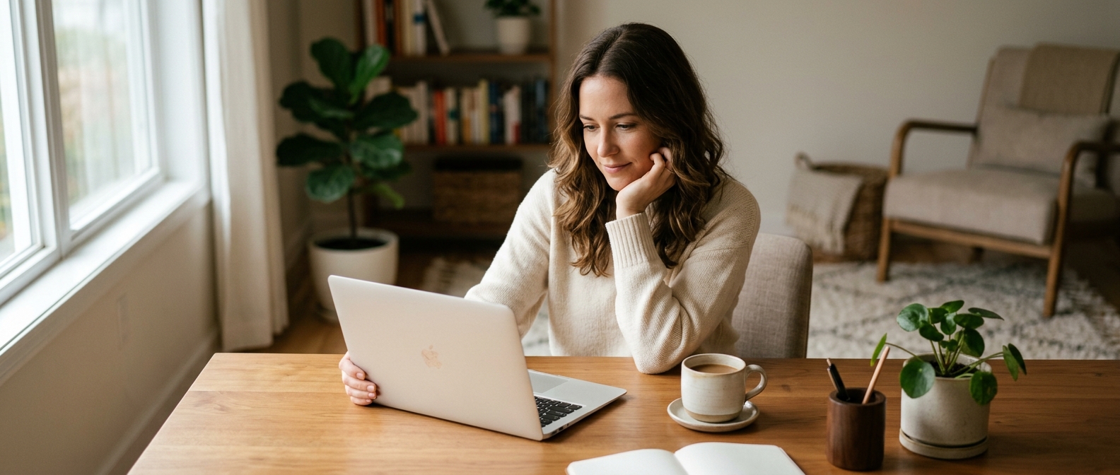 Person checking that a Mounjaro provider is legitimate and safe online